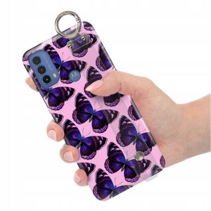 Etui z Paskiem do MOTOROLA E40 Case Modne Wzory