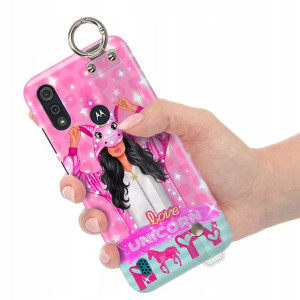Etui z Paskiem do MOTOROLA E6S Piękne Modne Wzory