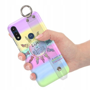 Etui z Paskiem do MOTOROLA E7 Piękne Modne Wzory