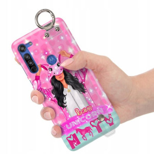 Etui z Paskiem do MOTOROLA G8 Piękne Modne Wzory