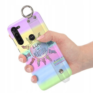 Etui z Paskiem do MOTOROLA G8 POWER Piękne Wzory