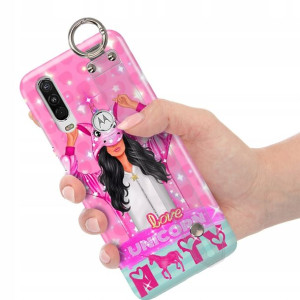 Etui z Paskiem do MOTOROLA ONE ACTION Piękne Wzory