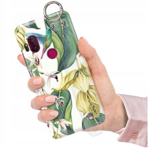 ETUI z PASKIEM do MOTOROLA ONE HYPER Kwiaty Wzory