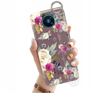 ETUI z PASKIEM do NOKIA X7 Kwiaty Flowers Wzory