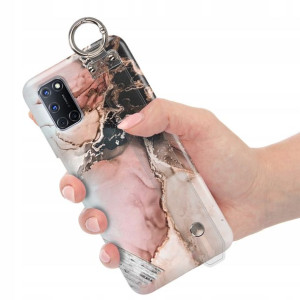 Etui z Paskiem do OPPO A52 Case Marmurki Top Wzory