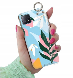 ETUI z PASKIEM do OPPO A72 5G Kwiaty Damskie Wzory