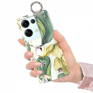 ETUI z PASKIEM do OPPO RENO 8 5G Kwiaty Top Wzory
