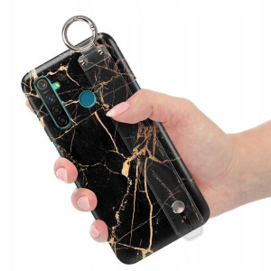 Etui z Paskiem do REALME 5 Case Marmurki Top Wzory