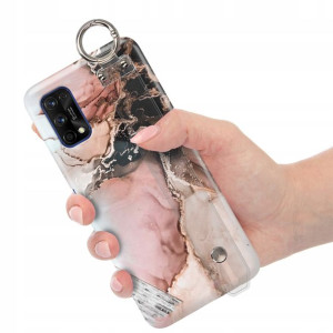 Etui z Paskiem do REALME 7 PRO Case Marmurki Wzory