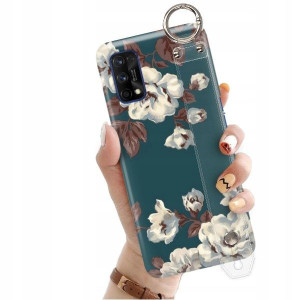 ETUI z PASKIEM do REALME 7 PRO Kwiaty Natura Wzory