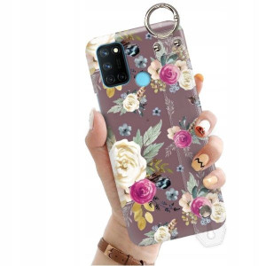 ETUI z PASKIEM do REALME 7I RMX2103 Kwiaty Wzory