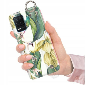ETUI z PASKIEM do REALME 8 5G Kwiaty Piękne Wzory