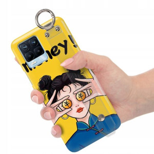 Etui z Paskiem do REALME 8 Bearbrick Misie Wzory
