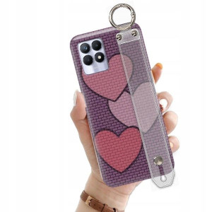 ETUI z PASKIEM do REALME 8I Love Romantyczne Wzory