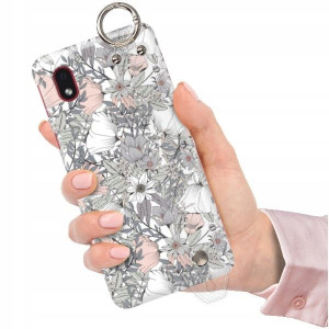 ETUI z PASKIEM do SAMSUNG A01 CORE Kwiaty Wzory