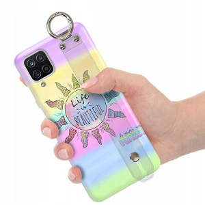 Etui z Paskiem do SAMSUNG A12 Piękne Modne Wzory