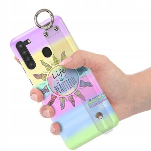 Etui z Paskiem do SAMSUNG A21 Piękne Modne Wzory