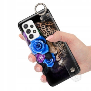 ETUI z PASKIEM do SAMSUNG A52 Kwiaty Damskie Wzory