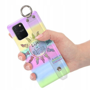 Etui z Paskiem do SAMSUNG A91 Piękne Modne Wzory