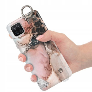 Etui z Paskiem do SAMSUNG M12 Marmurki Modne Wzory
