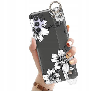 ETUI z PASKIEM do SAMSUNG M32 5G Kwiaty Top Wzory