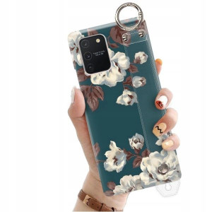 ETUI z PASKIEM do SAMSUNG S10 LITE Kwiaty Wzory