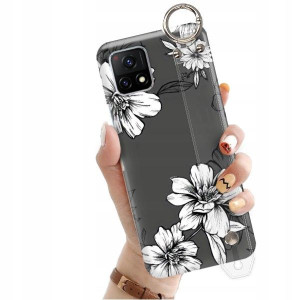 ETUI z PASKIEM do VIVO Y31S 5G Kwiaty Natura Wzory