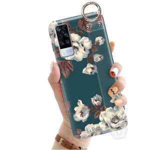 ETUI z PASKIEM do VIVO Y51 2020 Kwiaty Top Wzory