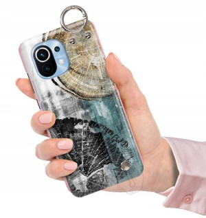 ETUI z PASKIEM do XIAOMI MI 11 Glamour Pióra Wzory