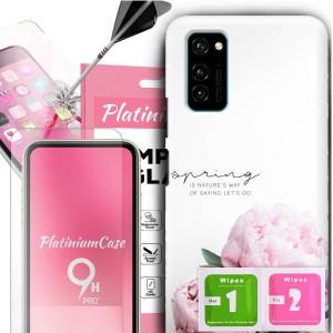 ETUI+9H do HUAWEI HONOR V30 Kobiece Kwiaty Wzory