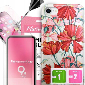 ETUI+9H do iPHONE SE3 Kobiece Kwiaty Damskie Wzory