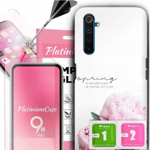 ETUI+9H do REALME 6 PRO Kobiece Kwiaty Top Wzory