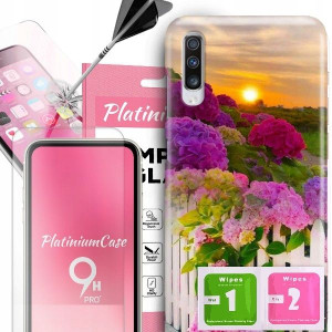 ETUI+9H do SAMSUNG A70 Kobiece Kwiaty Top Wzory