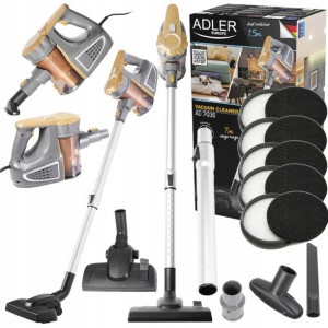 Mocny Odkurzacz Pionowy Bezworkowy 2w1 800w Adler