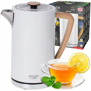 Czajnik Bezprzewodowy 1,7l 2200w Stalowy Retro