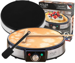 Naleśnikarka 30cm Xxl 1600w Nieprzywierająca Adler