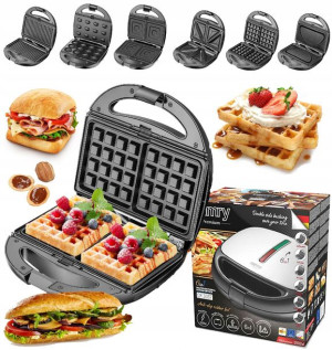 Opiekacz Grill Gofrownica 6w1 Do Orzeszków Omletów