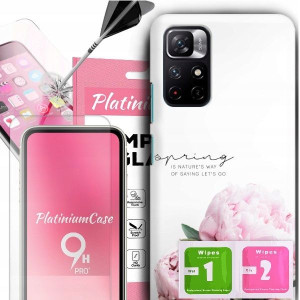 ETUI+9H do XIAOMI REDMI NOTE 11T 5G Kwiaty Wzory