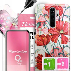 ETUI+9H do XIAOMI REDMI NOTE 8 PRO Kwiaty Wzory