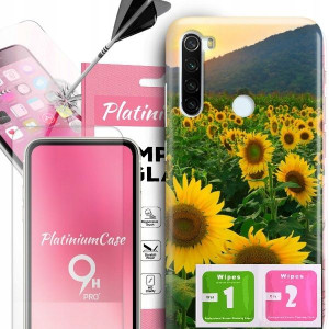 ETUI+9H do XIAOMI REDMI NOTE 8T Kwiaty Top Wzory