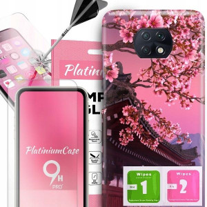 ETUI+9H do XIAOMI REDMI NOTE 9T 5G Kwiaty Wzory