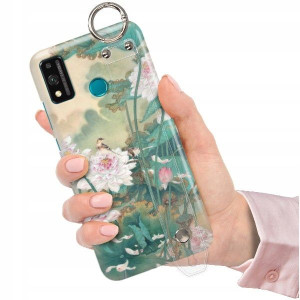 ETUI+PASEK do HUAWEI HONOR 9X LITE Kwiaty Wzory