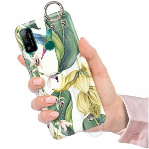ETUI+PASEK do HUAWEI HONOR PLAY 4T Kwiaty Wzory