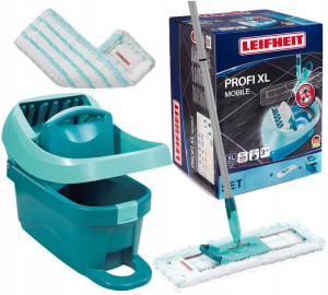 Mop Płaski Z Wyciskaczem Leifheit Profi 42cm Kółka