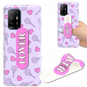 ETUI+UCHWYT do OPPO A94 5G Cute Owoce Candy Wzory