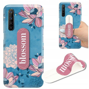 ETUI+UCHWYT do REALME X2 Kwiaty Fruits Candy Wzory