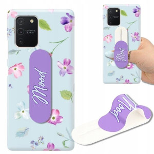 ETUI+UCHWYT do SAMSUNG A91 Cute Owoce Candy Wzory