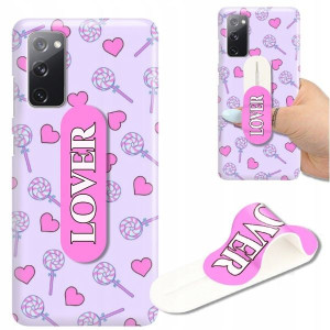 ETUI+UCHWYT do SAMSUNG S20FE 5G Owoce Candy Wzory