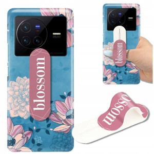 ETUI+UCHWYT do VIVO X80 Kwiaty Fruits Candy Wzory