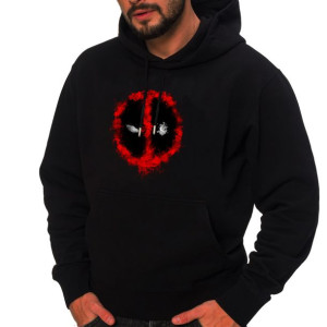 Męska Bluza Z Kapturem Czarna Deadpool Xl Y3